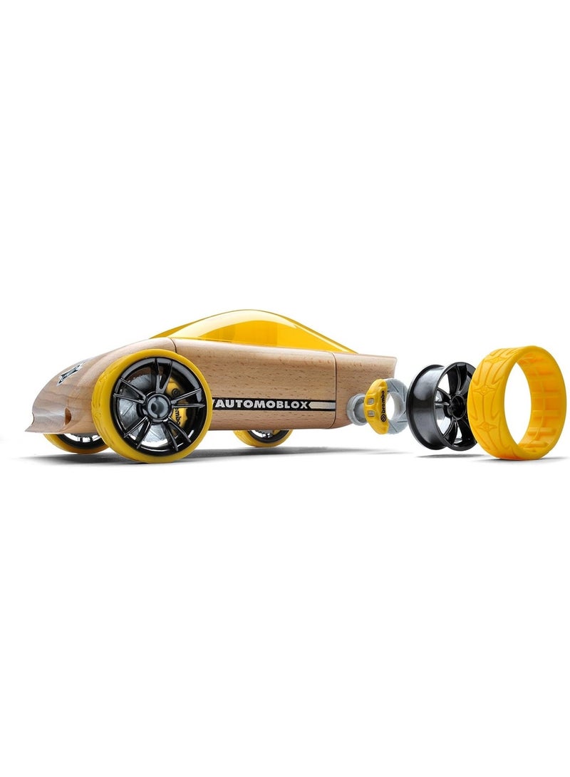 Automoblox C9 Sportscar – Modular Wooden Toy Car | STEM Construction Toy for Kids | Ages 3+ - Image 4